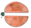 Copper Plated Ribbed Inserts for HD Oval Floorboards, w/Rivets